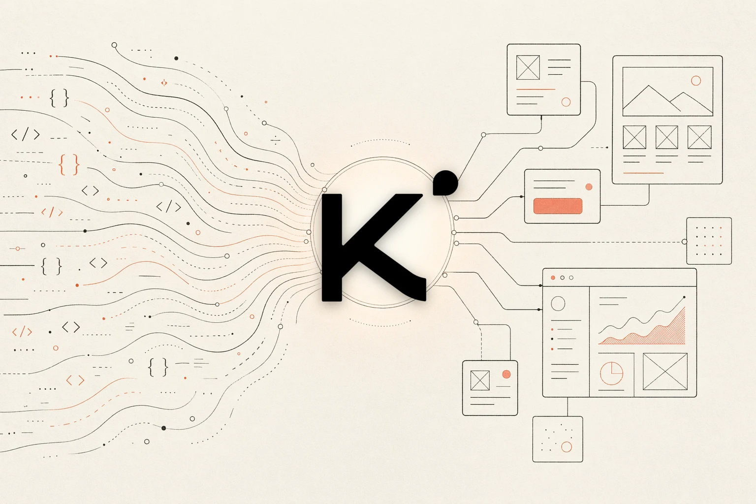 Kimi CLI 设计反馈闭环：一个终端智能体读取参考图、一个浏览器渲染 UI、一个工作区，外加一条回流的反馈箭头
